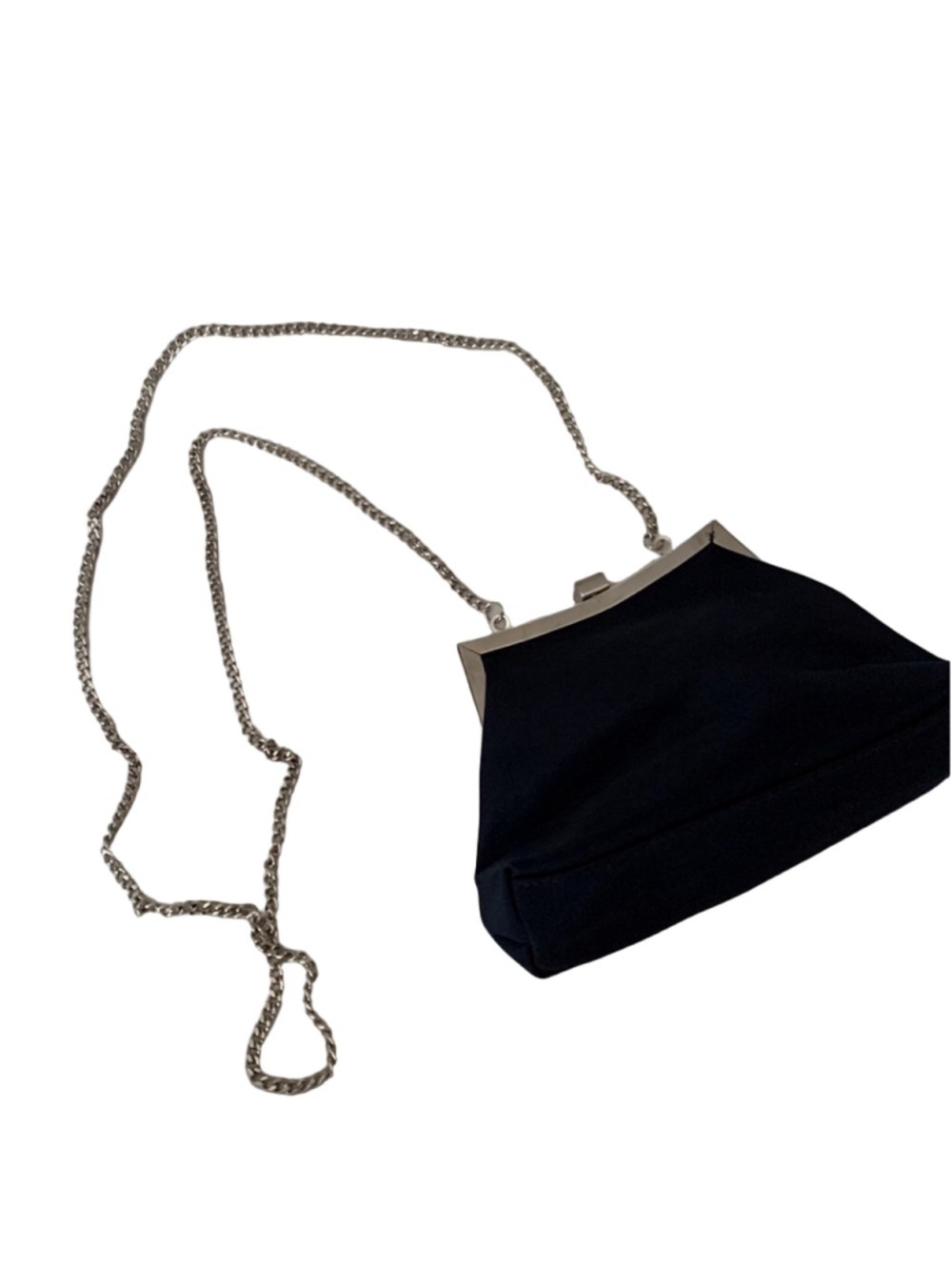LC Liz Claiborne purse navy blue silver